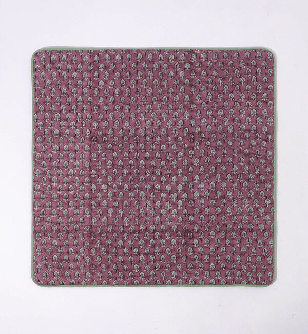 TOMORROWLAND HOME「ブロックプリントキルト クッションカバー（45cm&times;45cm）」|クッション・クッションカバー|