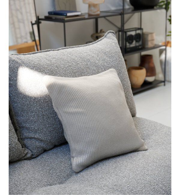 journal standard Furniture「SILVER PRINT KNIT CUSHION　クッションカバー 45cm」|クッション・クッションカバー|ナチュラル