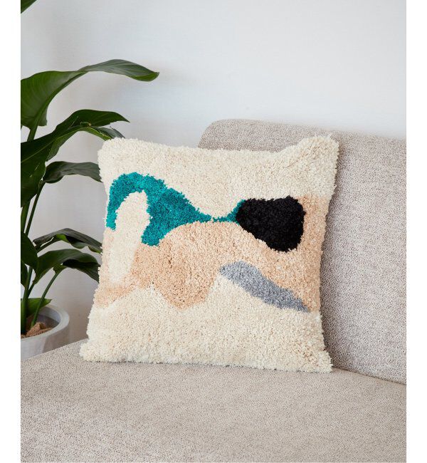 journal standard Furniture「SEPULVEDA CUSHION セプルベダ クッションカバー 45cm」|クッション・クッションカバー|グリーン