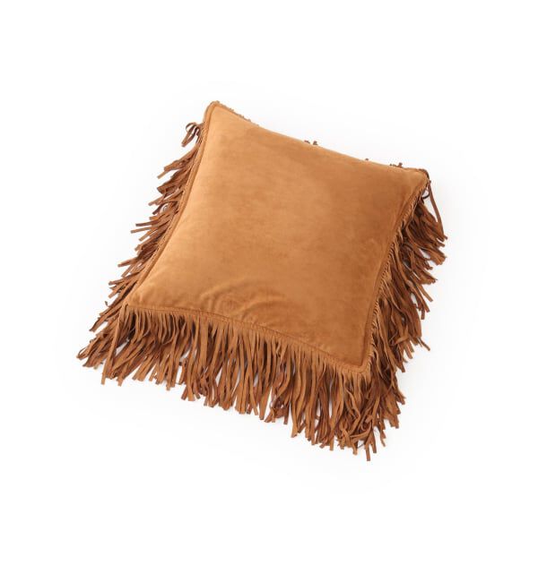 journal standard Furniture「SUEDE FRINGE CUSHION　クッションカバー45cm」|クッション・クッションカバー|