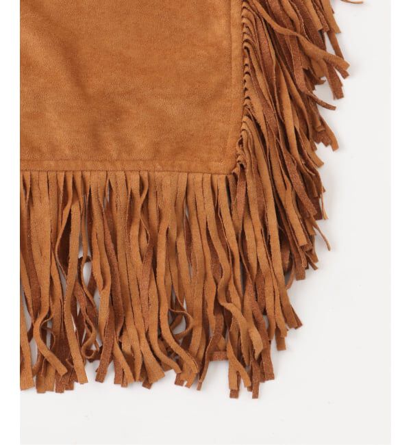 journal standard Furniture「SUEDE FRINGE CUSHION　クッションカバー45cm」|クッション・クッションカバー|