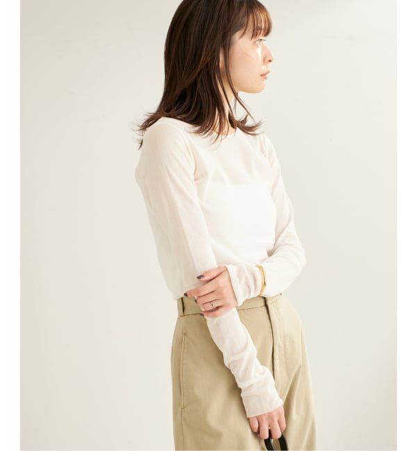 Plage「《追加》Mesh Sheer ロンT 4」|Tシャツ・カットソー|