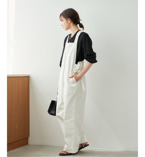 Plage「CURRENTAGE / カレンテージ DENIM サロペット(ホワイト)」|オールインワン|