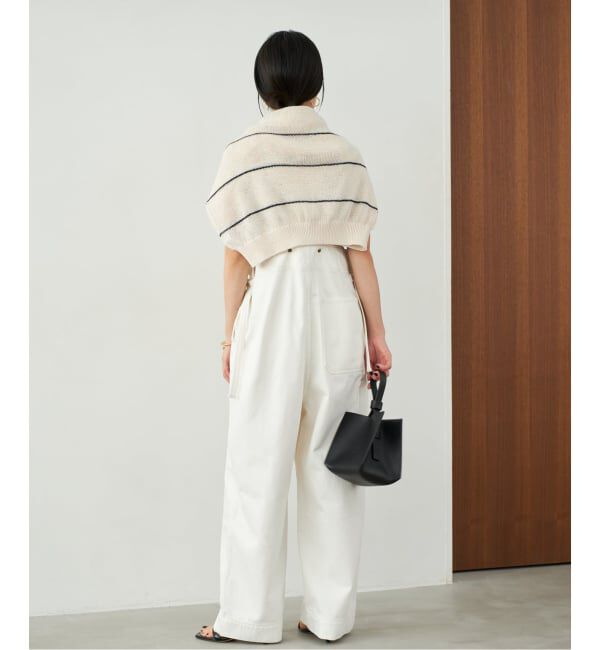 Plage「CURRENTAGE / カレンテージ DENIM サロペット(ホワイト)」|オールインワン|