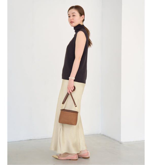 IENA「《WEB・一部店舗限定 追加12》ダブルサテンスカート」|スカート|