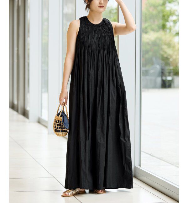 IENA LA BOUCLE「IENA LA BOUCLE ギャザーオールインワン」|オールインワン|