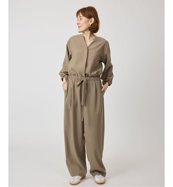 VERMEIL par iena「バックサテンジョーゼットオールインワン」|オールインワン|