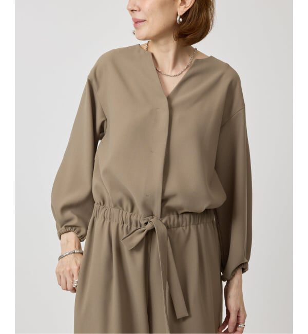 VERMEIL par iena「バックサテンジョーゼットオールインワン」|オールインワン|