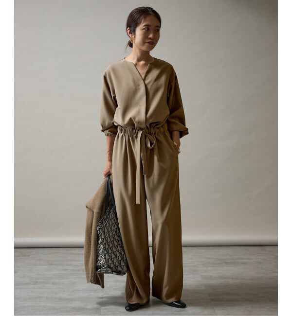 VERMEIL par iena「バックサテンジョーゼットオールインワン」|オールインワン|