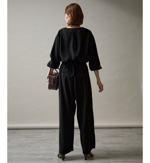 VERMEIL par iena「バックサテンジョーゼットオールインワン」|オールインワン|