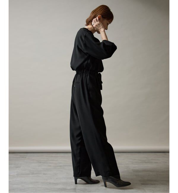 VERMEIL par iena「バックサテンジョーゼットオールインワン」|オールインワン|