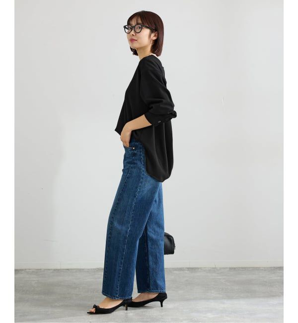 IENA「《セットアップ対応/予約》カットジョーゼットVネックプルオーバー」|シャツ・ブラウス|