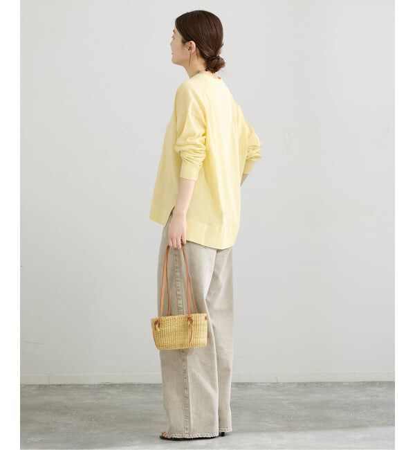 IENA「《予約》アセテートシルクVネックカーディガン」|カーディガン|