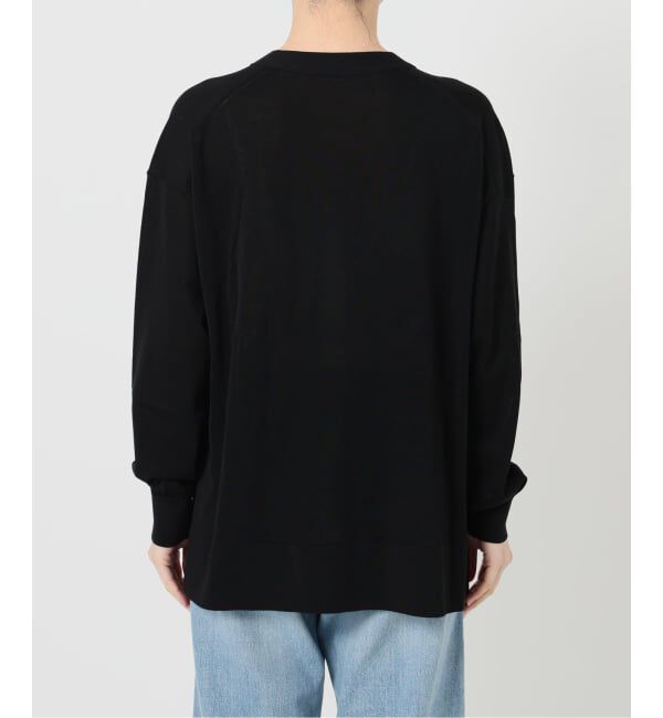 IENA「《予約》アセテートシルクVネックカーディガン」|カーディガン|