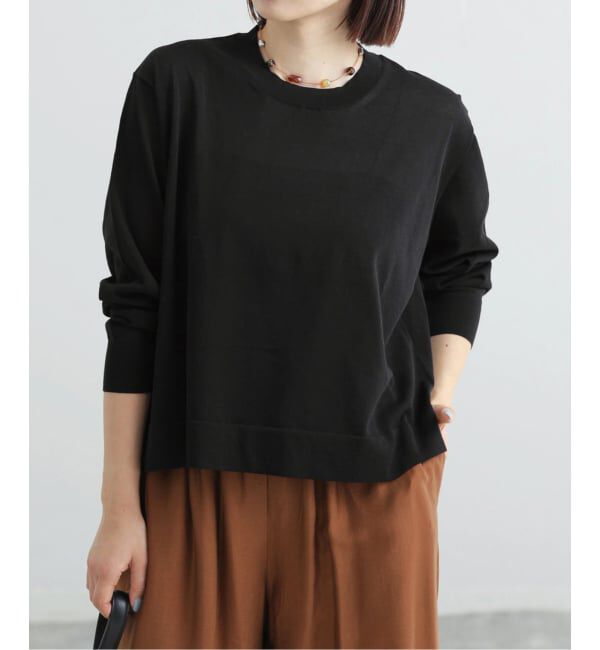 IENA「《予約》ウォッシャブル シアーニットプルオーバー」|ニット・セーター|