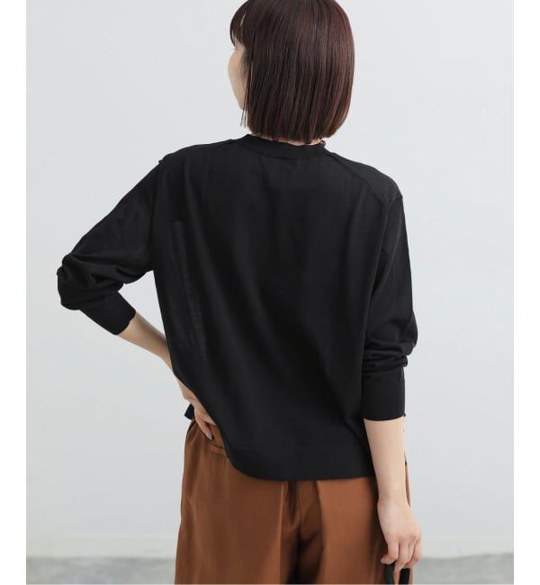 IENA「《予約》ウォッシャブル シアーニットプルオーバー」|ニット・セーター|