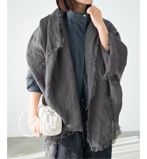 IENA「《予約》ASAUCE MELER/アソースメレ フランダースサン リネンガーゼ」|ストール|