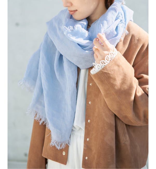 IENA「《予約》ASAUCE MELER/アソースメレ フランダースサン リネンガーゼ」|ストール|