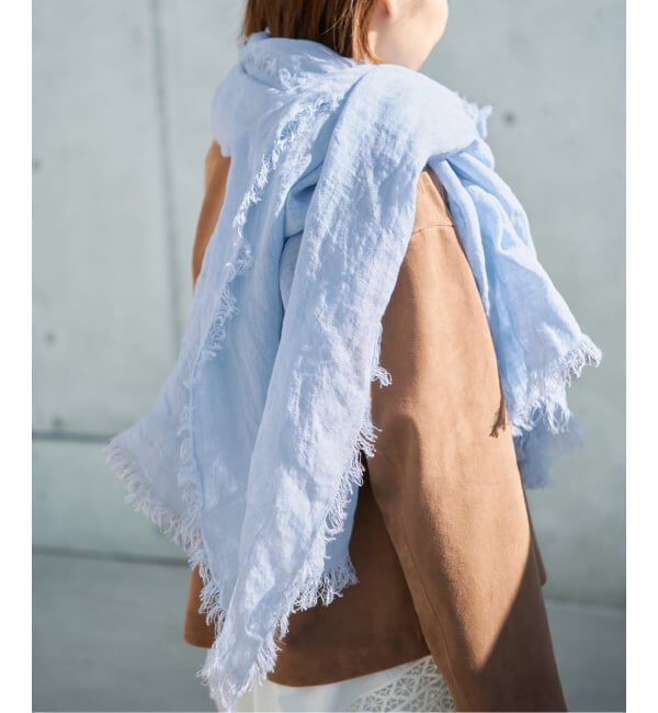 IENA「《予約》ASAUCE MELER/アソースメレ フランダースサン リネンガーゼ」|ストール|