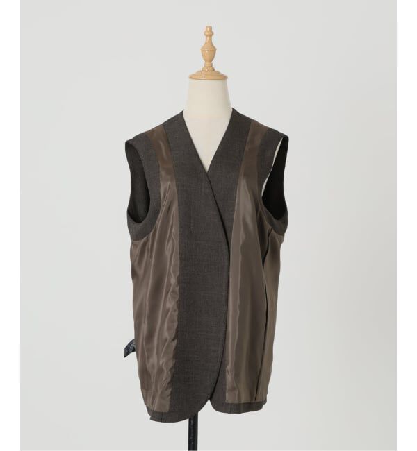 IENA「《セットアップ対応/予約》ウォッシャブル シャークツイード ジレ」|その他|