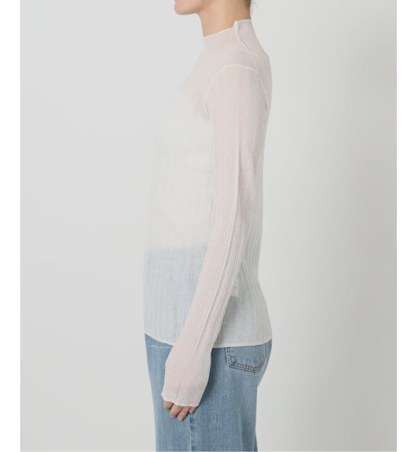 IENA「《予約》ウォッシャブル シアーリブタートル」|ニット・セーター|