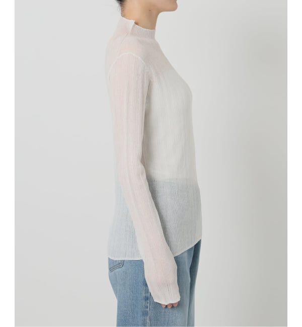 IENA「《予約》ウォッシャブル シアーリブタートル」|ニット・セーター|