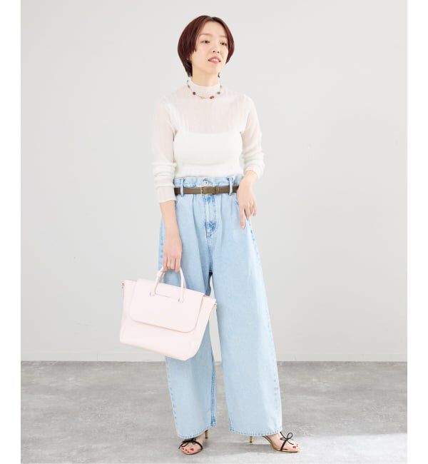 IENA「《予約》ウォッシャブル シアーリブタートル」|ニット・セーター|