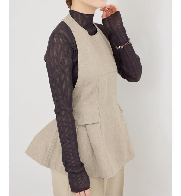 IENA「《予約》ウォッシャブル シアーリブタートル」|ニット・セーター|