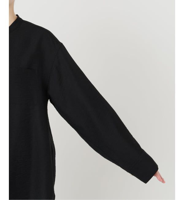 IENA「《予約》ジャガードバンドカラーブラウス」|シャツ・ブラウス|