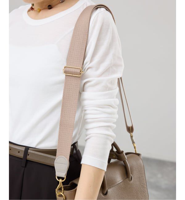 IENA「《WEB限定予約》YOUNG&OLSEN SHOULDER STRAP ストラップ YO2601-GD012」|その他|ベージュ