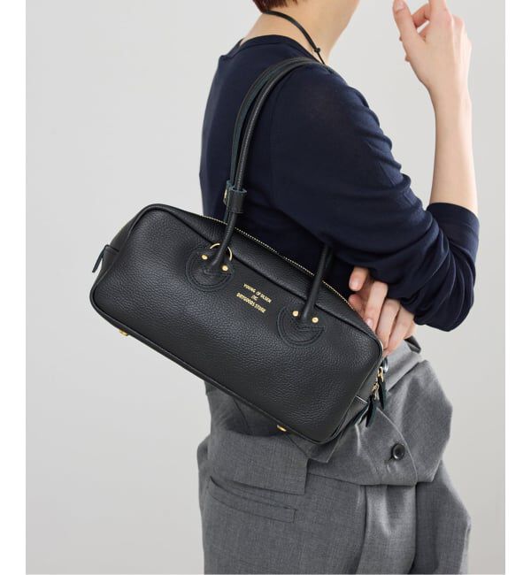 IENA「《WEB限定/予約》YOUNG&OLSEN EMBOSSED LEATHER STUDENT S バッグ YO2601-GD005」|ボストンバッグ|