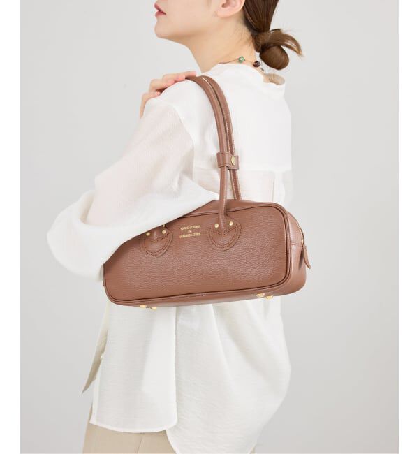 IENA「《WEB限定/予約》YOUNG&OLSEN EMBOSSED LEATHER STUDENT S バッグ YO2601-GD005」|ボストンバッグ|