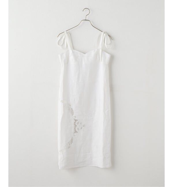 IENA LA BOUCLE「RENATA BRENHA/レナータ ブレナ  LA BOUCLE別注 BEIJO DRESS(tabl DBE26」|ワンピース|ホワイト