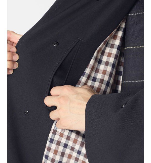 JOURNAL STANDARD「Aquascutum for JOURNAL STANDARD EX WOOL GABARDINE BALMACHAN COAT」|ステンカラーコート|