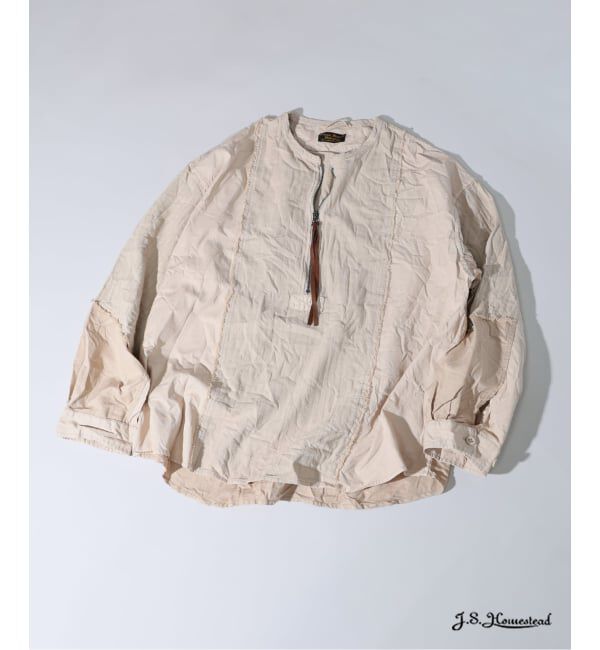 J.S.Homestead「J.S.Homestead / バリアス クロス ジップ シャツ」|シャツ・ブラウス|