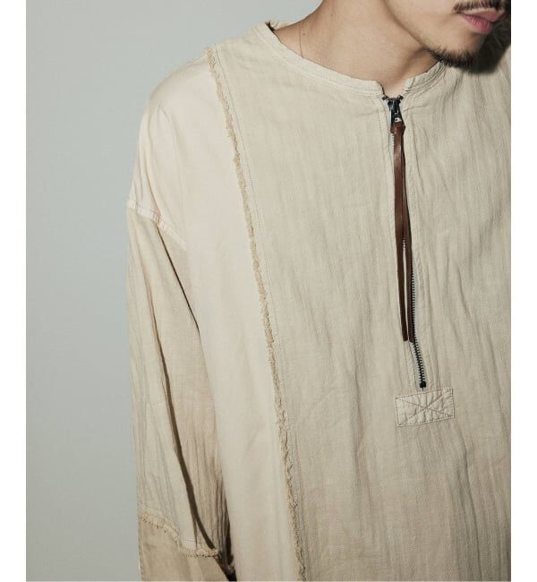 J.S.Homestead「J.S.Homestead / バリアス クロス ジップ シャツ」|シャツ・ブラウス|