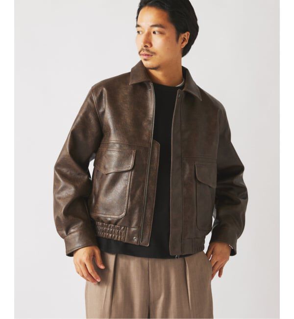 JOURNAL STANDARD relume「フェイクレザー フライトジャケット」|ミリタリージャケット|