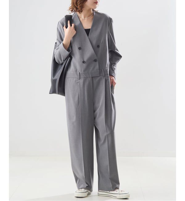 journal standard L'essage「ロングスリーブALL IN ONE」|オールインワン|グレー