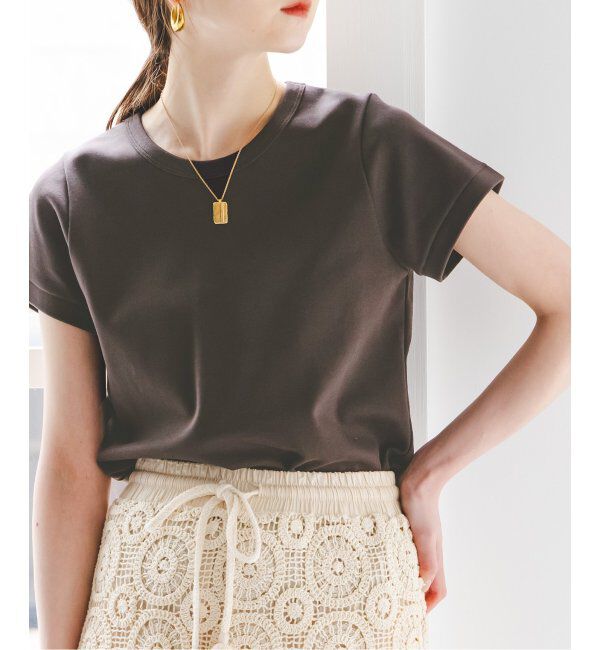 NOBLE「《追加》スビンコットンスムースコンパクトTシャツ 2」|Tシャツ・カットソー|