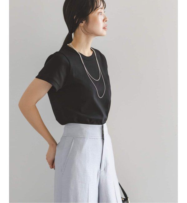 NOBLE「《追加》スビンコットンスムースコンパクトTシャツ 2」|Tシャツ・カットソー|