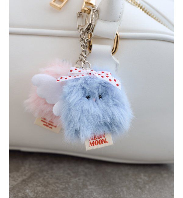 U by SPICK&SPAN「NEONMOON/ ネオンムーン micro dusty」|キーケース|サックスブルー