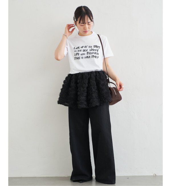 U by SPICK&SPAN「フラワーチュールベアブラウス」|シャツ・ブラウス|