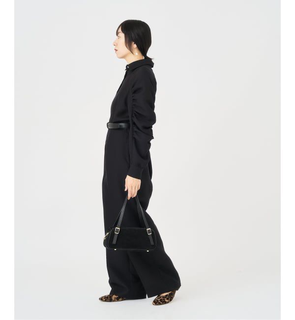 HARDY NOIR「ギャザーソデシャツオールインワン」|オールインワン|