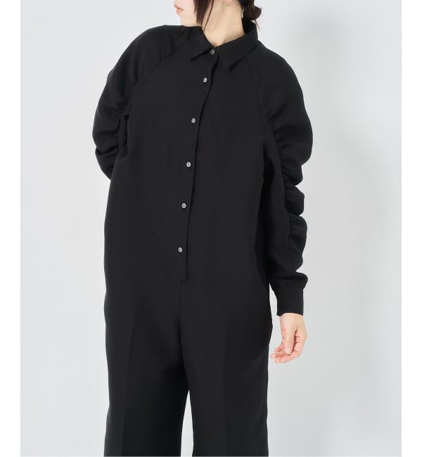 HARDY NOIR「ギャザーソデシャツオールインワン」|オールインワン|