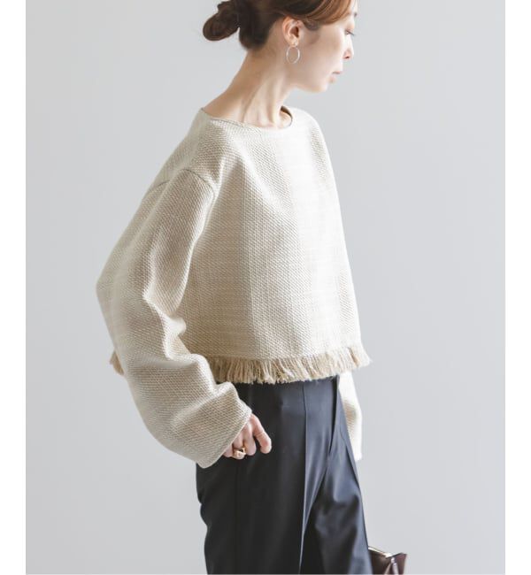 NOBLE「《追加》ツイードショートトップス」|シャツ・ブラウス|