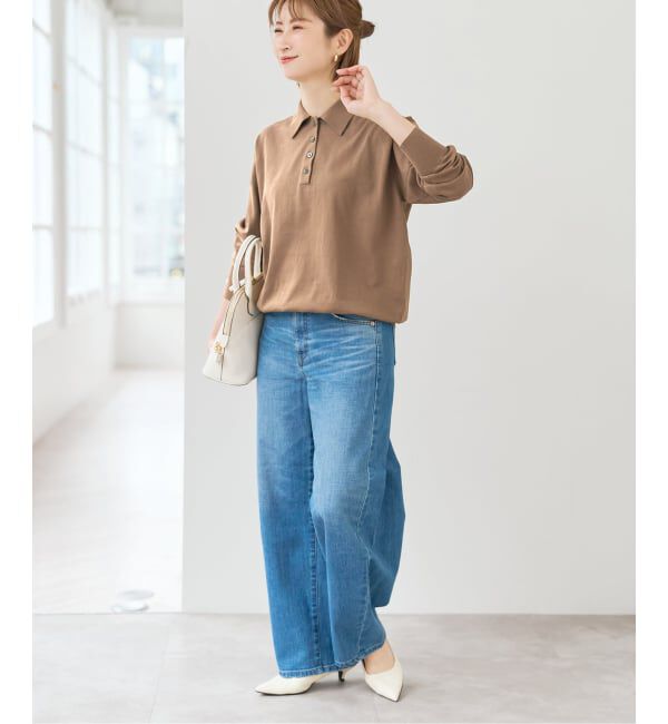 Spick and Span「Emil cotoni ポロシャツニット」|ニット・セーター|