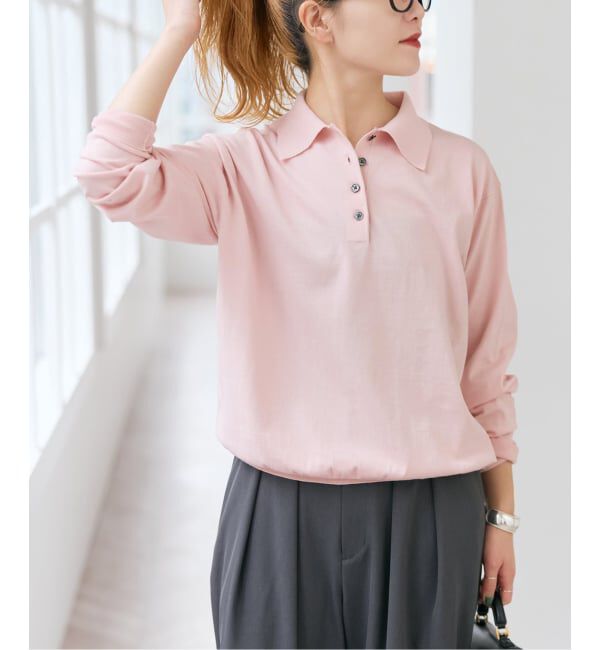 Spick and Span「Emil cotoni ポロシャツニット」|ニット・セーター|