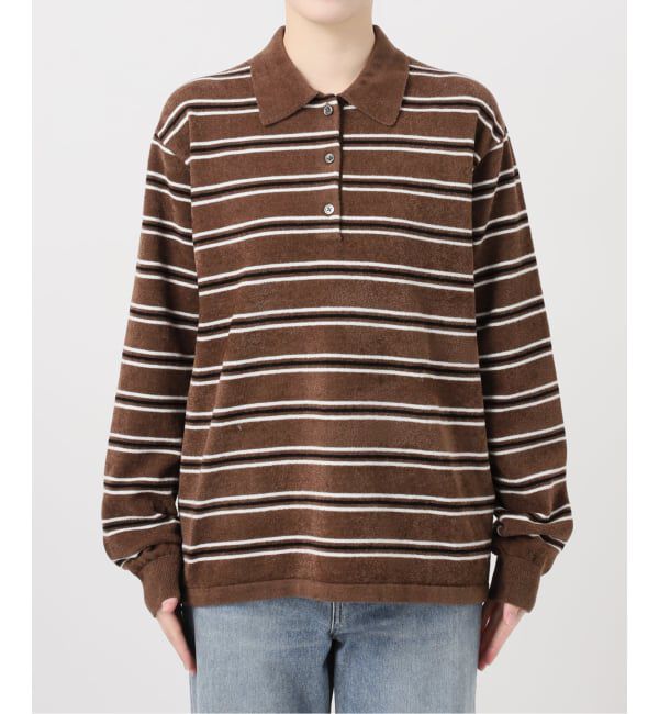 FRAMeWORK「モールボーダーポロシャツニット」|ニット・セーター|