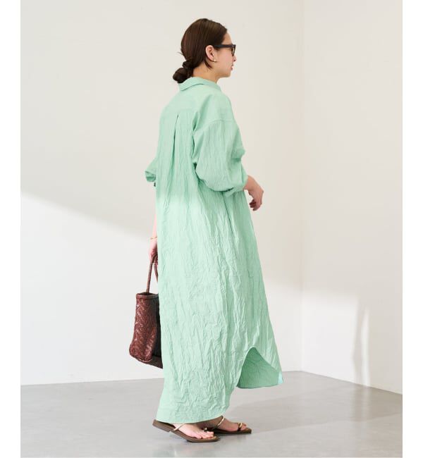 FRAMeWORK「≪予約≫ワッシャーストライプシャツドレス」|ワンピース|