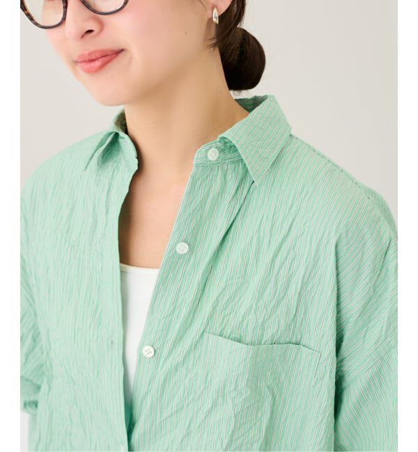 FRAMeWORK「≪予約≫ワッシャーストライプシャツドレス」|ワンピース|